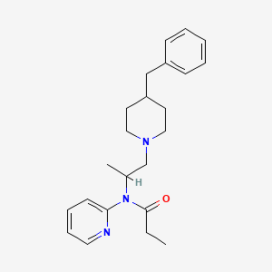 N-(1-Methyl-2-((4-phenylmethyl)-1-piperidinyl)ethyl)-N-2-pyridinylpropanamide