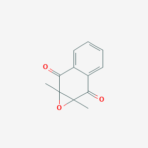 molecular formula C12H10O3 B14648382 Naphth[2,3-b]oxirene-2,7-dione, 1a,7a-dihydro-1a,7a-dimethyl- CAS No. 53948-58-6