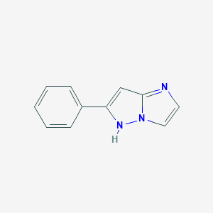 molecular formula C11H9N3 B146484 6-苯基-1H-咪唑并(1,2-b)吡唑 CAS No. 130598-72-0