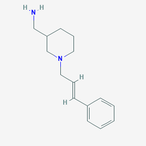 molecular formula C15H22N2 B1464847 {1-[(2E)-3-苯基丙-2-烯-1-基]哌啶-3-基}甲胺 CAS No. 1286397-89-4