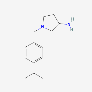 1-{[4-(Propan-2-yl)phenyl]methyl}pyrrolidin-3-amine