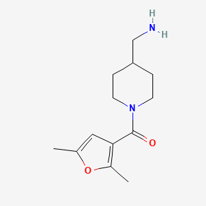 [1-(2,5-Dimethylfuran-3-carbonyl)piperidin-4-yl]methanamine