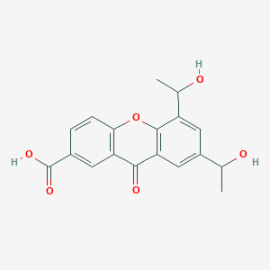 5,7-Bis(1-hydroxyethyl)-9-oxo-9H-xanthene-2-carboxylic acid