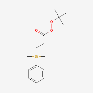 tert-Butyl 3-[dimethyl(phenyl)silyl]propaneperoxoate