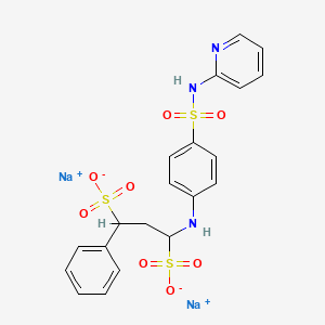 Disodium 2-(p-(gamma-phenylpropylamino)benzenesulfonamido)pyridine