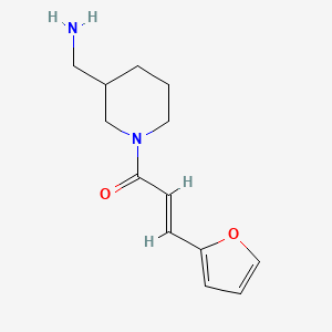 molecular formula C13H18N2O2 B1464856 (2E)-1-[3-(氨甲基)哌啶-1-基]-3-(呋喃-2-基)丙-2-烯-1-酮 CAS No. 1286320-98-6