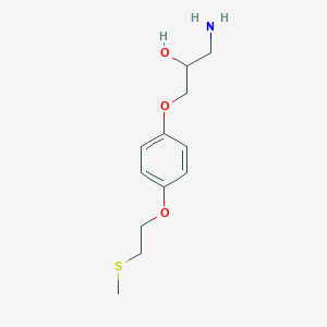 1-Amino-3-{4-[2-(methylsulfanyl)ethoxy]phenoxy}propan-2-ol