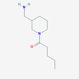 molecular formula C11H22N2O B1464861 1-(3-(Aminomethyl)piperidin-1-yl)pentan-1-one CAS No. 1018307-51-1
