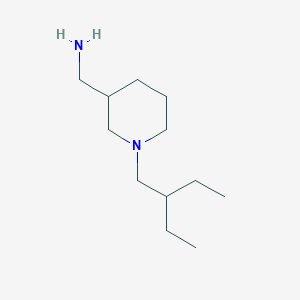 molecular formula C12H26N2 B1464863 (1-(2-Ethylbutyl)piperidin-3-yl)methanamine CAS No. 1247456-02-5