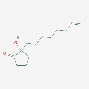 2-Hydroxy-2-(oct-7-EN-1-YL)cyclopentan-1-one