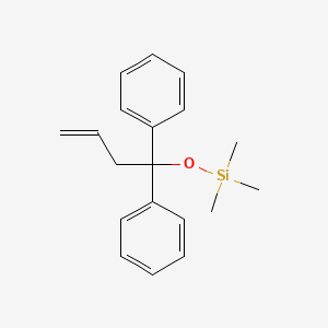 molecular formula C19H24OSi B14648646 Silane, [(1,1-diphenyl-3-butenyl)oxy]trimethyl- CAS No. 51519-05-2