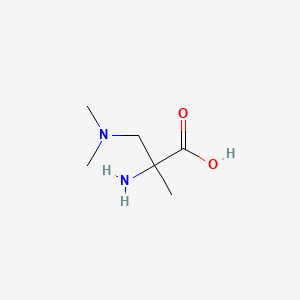 molecular formula C6H14N2O2 B1464868 2-Amino-3-(dimethylamino)-2-methylpropanoic acid CAS No. 1249298-70-1