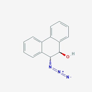 9-Phenanthrenol, 10-azido-9,10-dihydro-, trans-