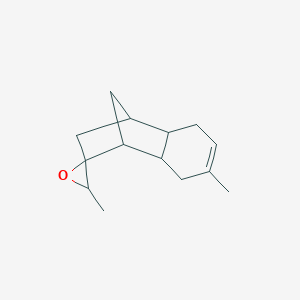 molecular formula C14H20O B146487 螺(1,4-甲烷萘-2(1H),2'-环氧乙烷),3,4,4a,5,8,8a-六氢-3',7-二甲基- CAS No. 41816-03-9