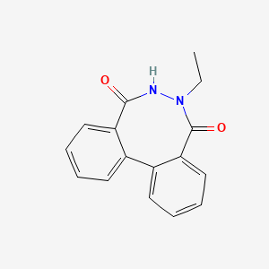 Dibenzo(d,f)(1,2)diazocine-5,8-dione, 6,7-dihydro-6-ethyl-