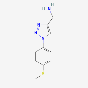 {1-[4-(methylsulfanyl)phenyl]-1H-1,2,3-triazol-4-yl}methanamine