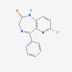 7-Chloro-5-phenyl-1,3-dihydro-2H-pyrido[3,2-e][1,4]diazepin-2-one