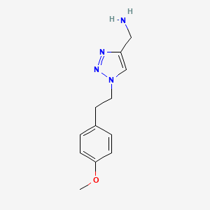 {1-[2-(4-methoxyphenyl)ethyl]-1H-1,2,3-triazol-4-yl}methanamine