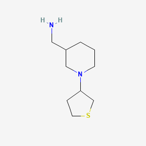 molecular formula C10H20N2S B1464875 (1-(四氢噻吩-3-基)哌啶-3-基)甲胺 CAS No. 1248512-98-2