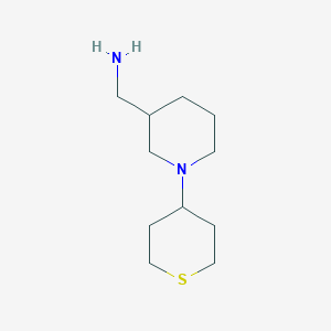 molecular formula C11H22N2S B1464876 [1-(Thian-4-yl)piperidin-3-yl]methanamine CAS No. 1249927-86-3