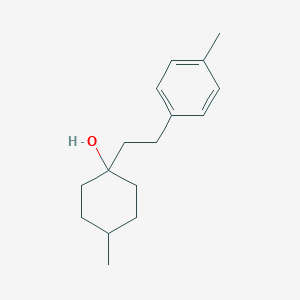 molecular formula C16H24O B14648760 4-Methyl-1-[2-(4-methylphenyl)ethyl]cyclohexan-1-ol CAS No. 52650-95-0