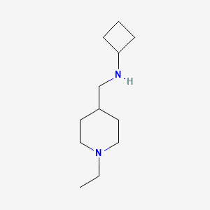 N-[(1-ethylpiperidin-4-yl)methyl]cyclobutanamine