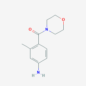 molecular formula C12H16N2O2 B1464878 Methanone, (4-amino-2-methylphenyl)-4-morpholinyl- CAS No. 869859-95-0