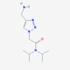 molecular formula C11H21N5O B1464881 2-(4-(氨基甲基)-1H-1,2,3-三唑-1-基)-N,N-二异丙基乙酰胺 CAS No. 1456370-25-4