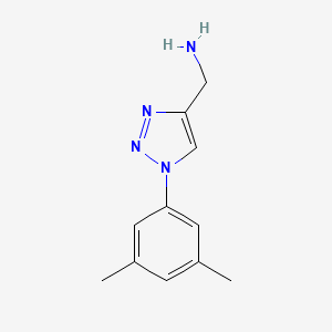 molecular formula C11H14N4 B1464884 [1-(3,5-dimethylphenyl)-1H-1,2,3-triazol-4-yl]methanamine CAS No. 1251096-65-7