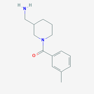 molecular formula C14H20N2O B1464890 [1-(3-Methylbenzoyl)piperidin-3-yl]methanamine CAS No. 1018257-65-2