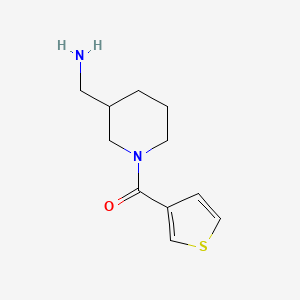 [1-(Thiophene-3-carbonyl)piperidin-3-yl]methanamine
