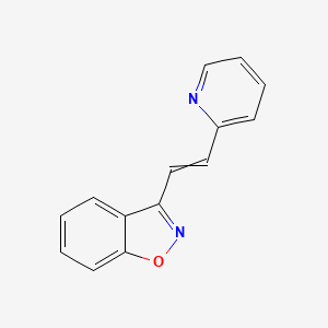 3-[2-(Pyridin-2-yl)ethenyl]-1,2-benzoxazole