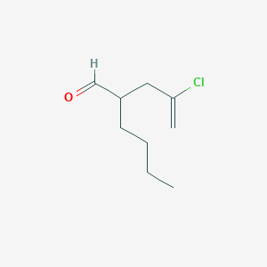 2-(2-Chloroprop-2-EN-1-YL)hexanal