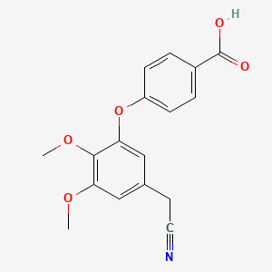 Benzoic acid, 4-[5-(cyanomethyl)-2,3-dimethoxyphenoxy]-