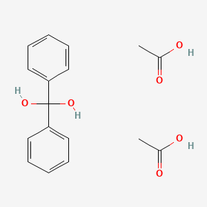 Acetic acid;diphenylmethanediol