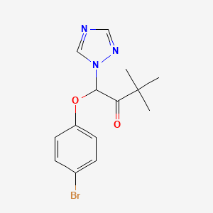 1-(4-Bromophenoxy)-3,3-dimethyl-1-(1H-1,2,4-triazol-1-yl)butan-2-one