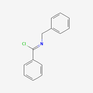 Benzenecarboximidoyl chloride, N-(phenylmethyl)-