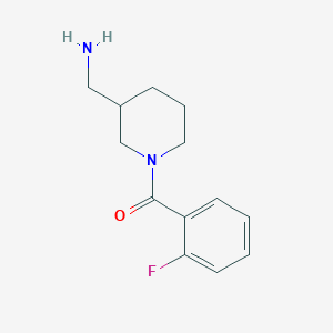 molecular formula C13H17FN2O B1464916 [1-(2-氟苯甲酰)哌啶-3-基]甲胺 CAS No. 1018529-53-7