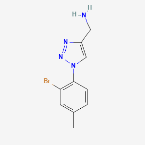 molecular formula C10H11BrN4 B1464920 [1-(2-bromo-4-methylphenyl)-1H-1,2,3-triazol-4-yl]methanamine CAS No. 1247219-54-0