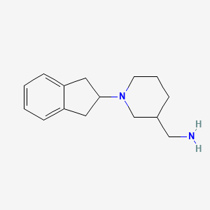 molecular formula C15H22N2 B1464923 [1-(2,3-dihydro-1H-inden-2-yl)piperidin-3-yl]methanamine CAS No. 1282135-92-5