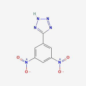 molecular formula C7H4N6O4 B14649233 1H-Tetrazole, 5-(3,5-dinitrophenyl)- CAS No. 51449-79-7