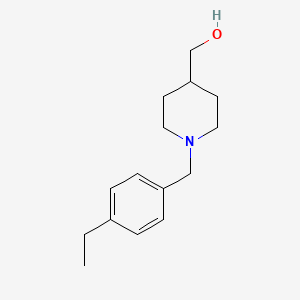 molecular formula C15H23NO B1464925 {1-[(4-乙基苯基)甲基]哌啶-4-基}甲醇 CAS No. 1455113-17-3
