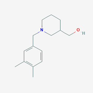 molecular formula C15H23NO B1464928 {1-[(3,4-Dimethylphenyl)methyl]piperidin-3-yl}methanol CAS No. 1459226-67-5