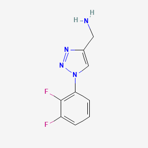 molecular formula C9H8F2N4 B1464932 [1-(2,3-difluorophenyl)-1H-1,2,3-triazol-4-yl]methanamine CAS No. 1249833-86-0