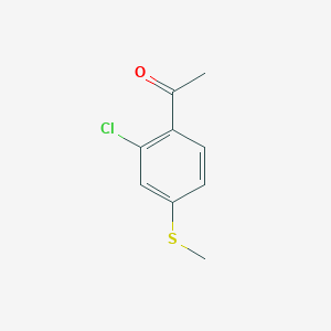 molecular formula C9H9ClOS B1464939 1-(2-Chloro-4-methylsulfanyl-phenyl)-ethanone CAS No. 35515-31-2