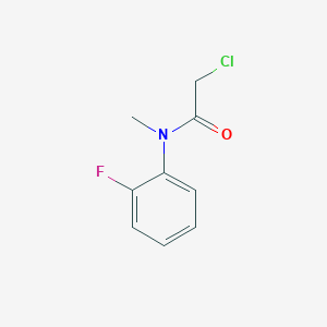 molecular formula C9H9ClFNO B1464941 2-Chloro-N-(2-fluorophenyl)-N-methylacetamide CAS No. 1226177-05-4
