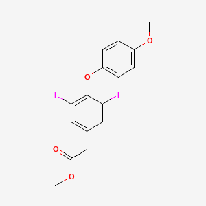 Methyl 2-[3,5-diiodo-4-(4-methoxyphenoxy)phenyl]acetate