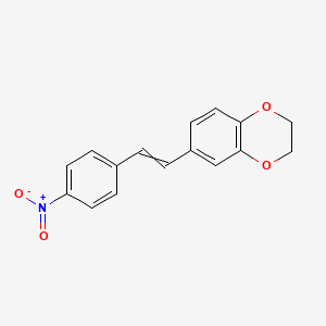 6-[2-(4-Nitrophenyl)ethenyl]-2,3-dihydro-1,4-benzodioxine