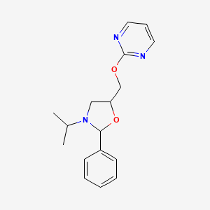 2-{[2-Phenyl-3-(propan-2-yl)-1,3-oxazolidin-5-yl]methoxy}pyrimidine