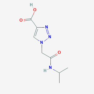 molecular formula C8H12N4O3 B1464955 1-{[(propan-2-yl)carbamoyl]methyl}-1H-1,2,3-triazole-4-carboxylic acid CAS No. 1248064-81-4